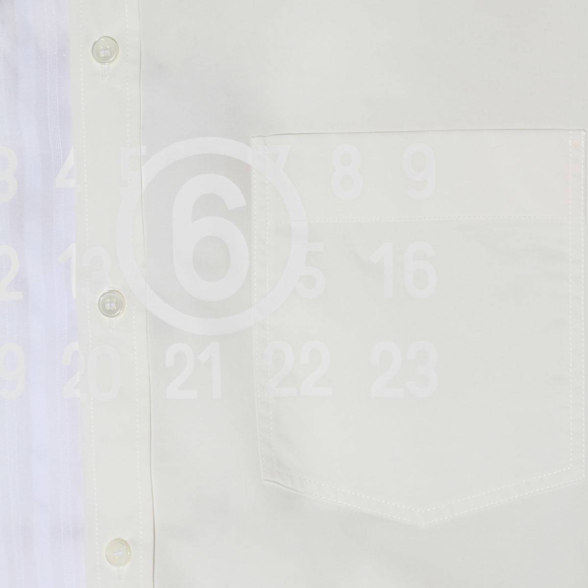 MM6 Maison Margiela Cotton Shirt - White - Image 3 of 4