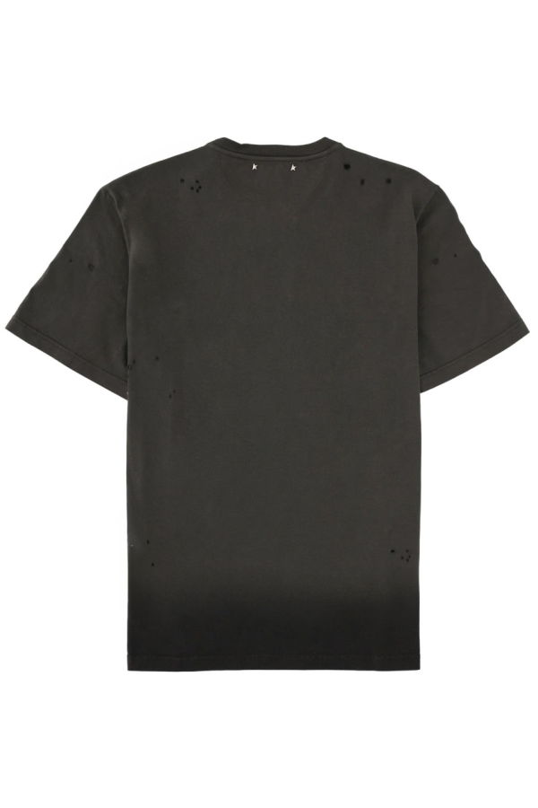 Golden Goose Logo Print T-Shirt - Charcoal
