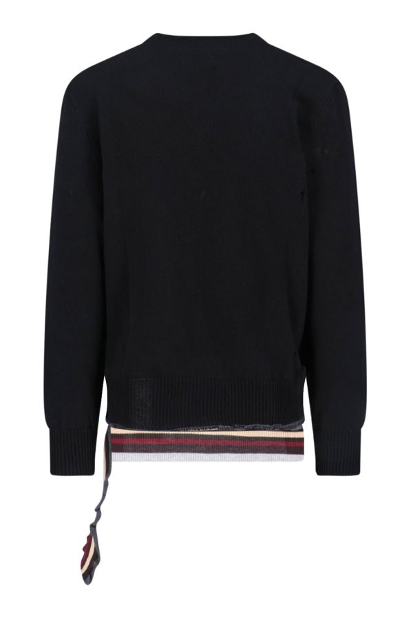 MM6 Maison Margiela Cotton Sweater - Black