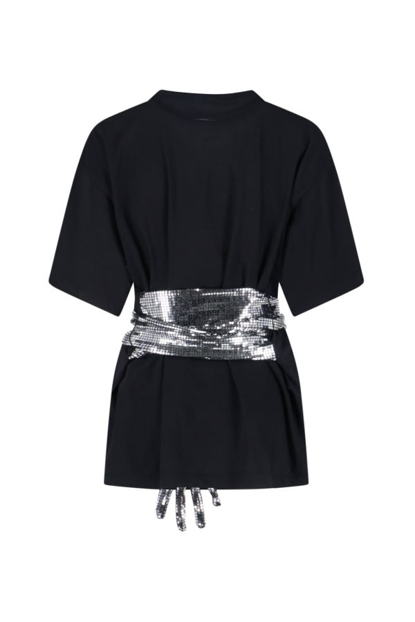 MM6 Maison Margiela Gloves Crewneck T-Shirt - Black