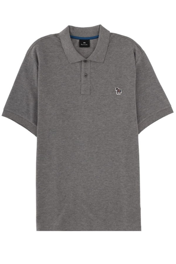 PAUL SMITH PS by Paul Smith Zebra Polo Shirt - Gray