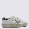 Golden Goose Leather Sneakers - White/Grey Lilac - Thumbnail 1