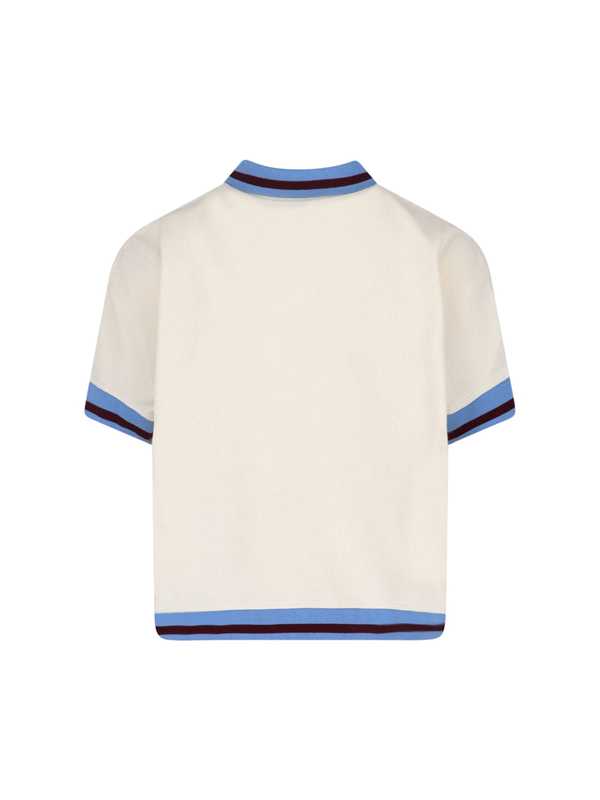 Marni Button Polo Shirt T-Shirt - Cream