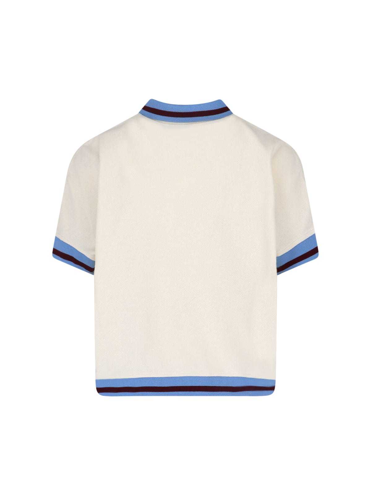 Marni Button Polo Shirt T-Shirt - Cream - Image 2 of 3