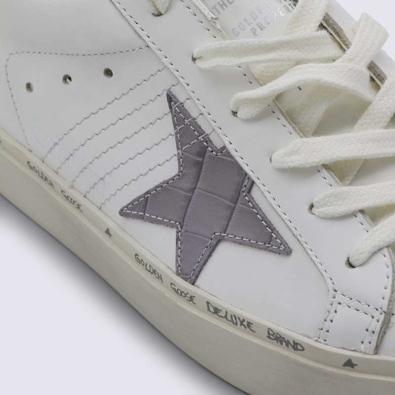 Golden Goose Leather Sneakers - White/Grey Lilac