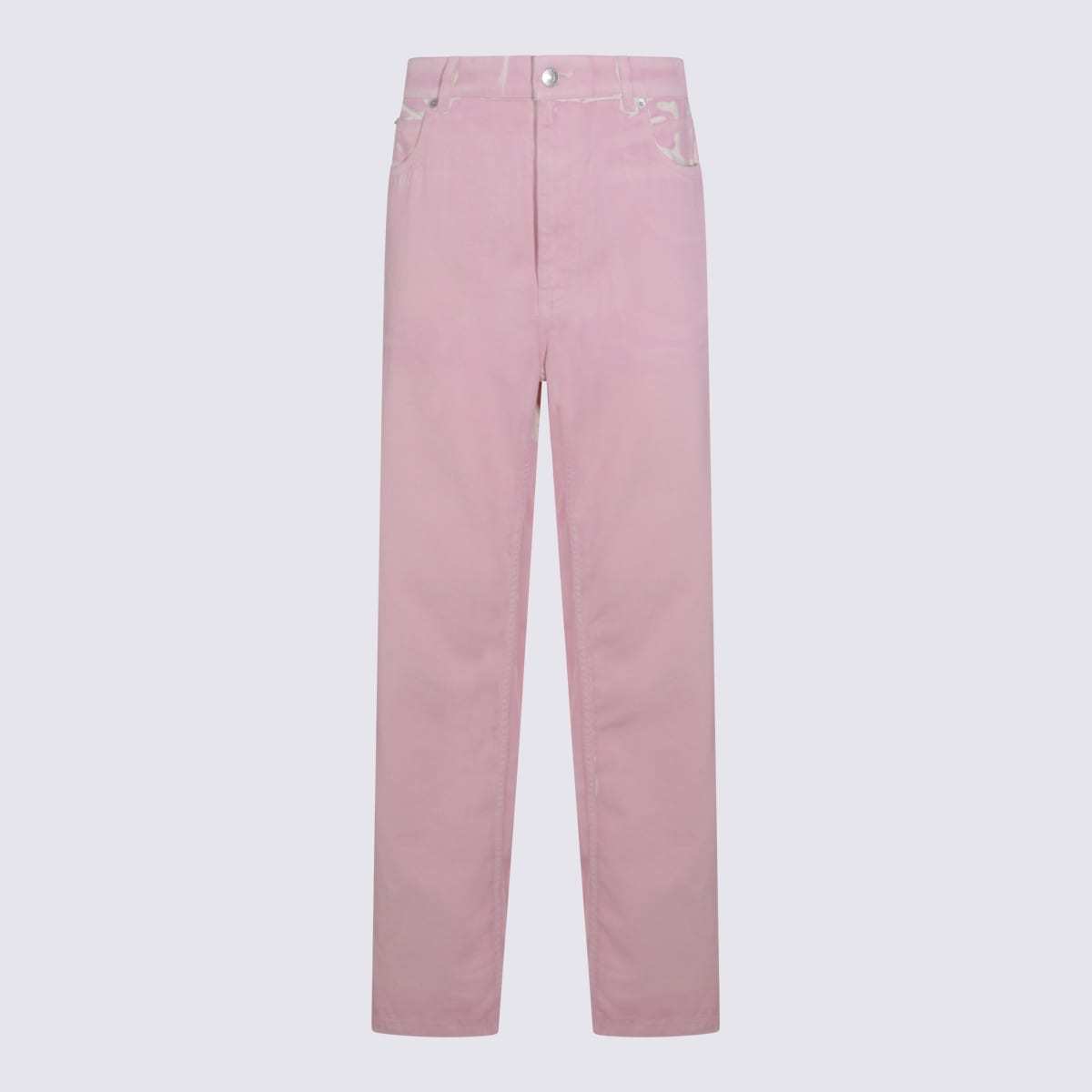 Marni Pink Cotton Jeans - Pink Gummy - Image 1 of 3