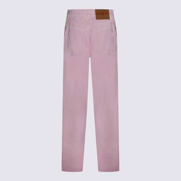 Marni Pink Cotton Jeans - Pink Gummy