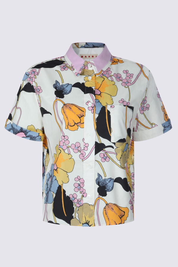 Marni White Cotton Shirt - Bone