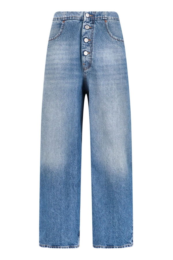 MM6 Maison Margiela Straight Jeans - Light Blue
