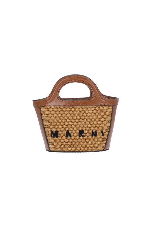 Marni Tropicalia Mini Tote Bag - Brown