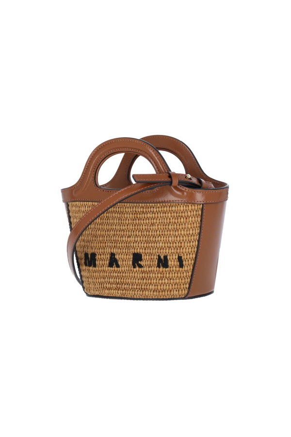 Marni Tropicalia Mini Tote Bag - Brown