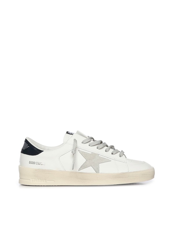 Golden Goose Stardan Leather Sneaker - White Ice Blue