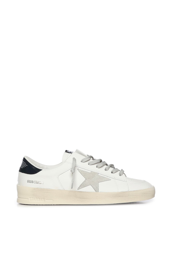 Golden Goose Stardan Leather Sneaker - White Ice Blue