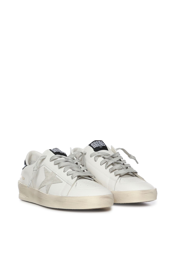 Golden Goose Stardan Leather Sneaker - White Ice Blue