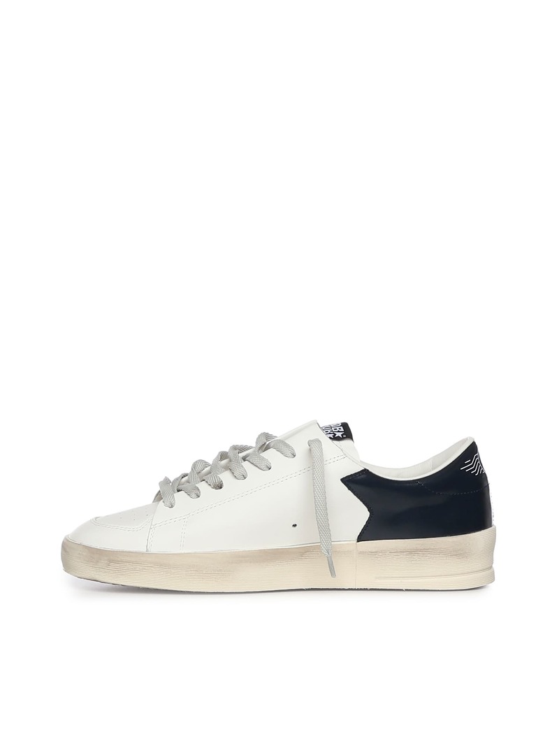 Golden Goose Stardan Leather Sneaker - White Ice Blue