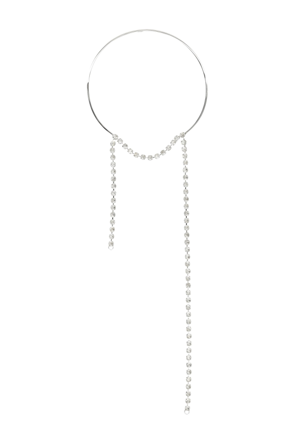 MM6 Maison Margiela Crystal Necklace - Silver