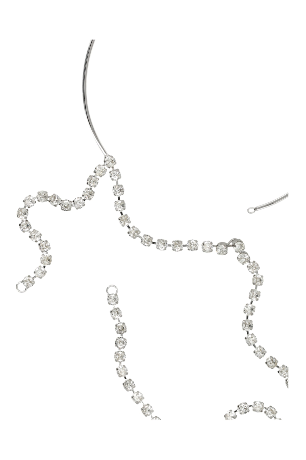 MM6 Maison Margiela Crystal Necklace - Silver