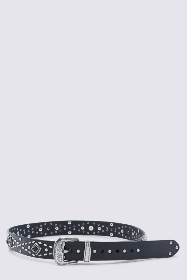 Golden Goose Leather Belt - Black