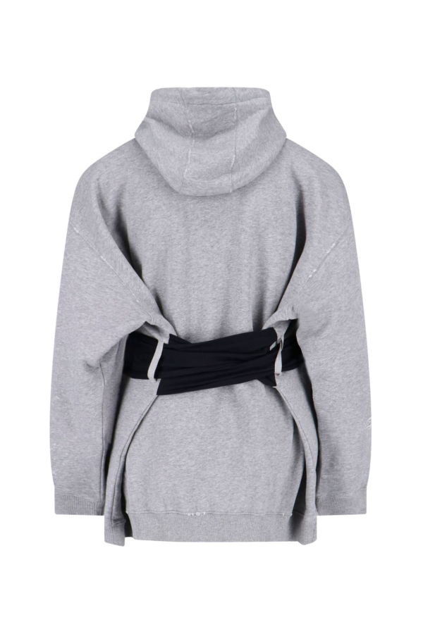 MM6 Maison Margiela Mini Dress With Gloves Dress - Gray