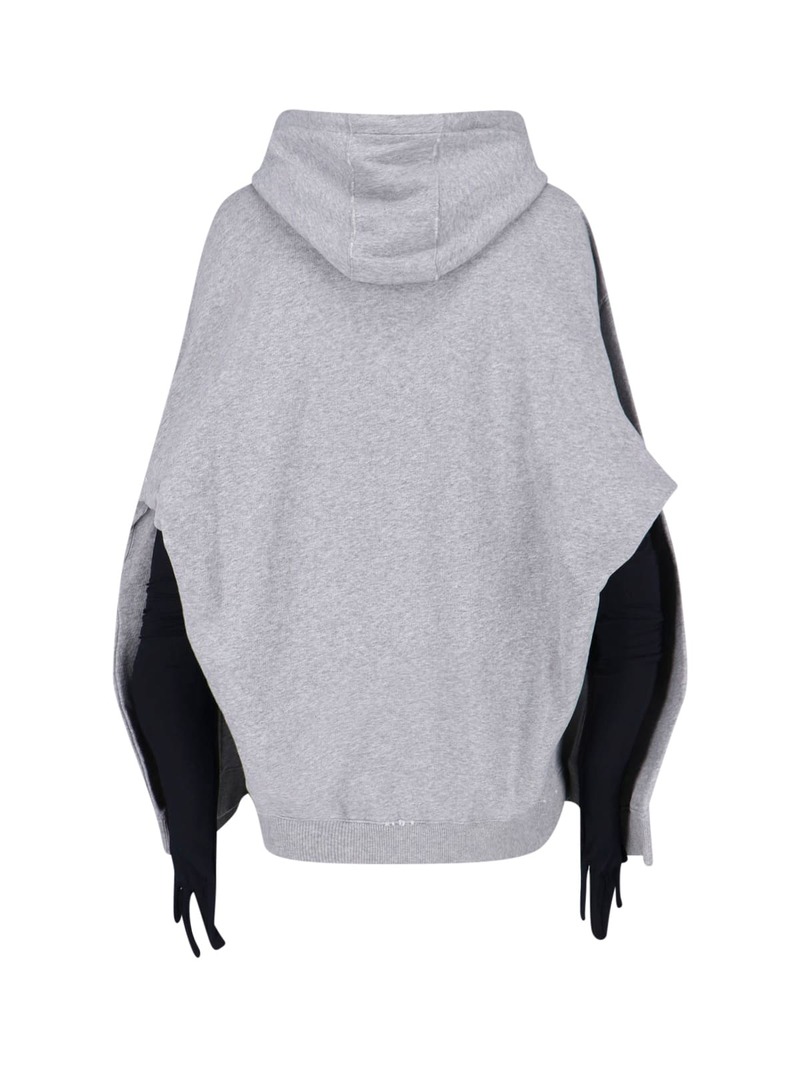 MM6 Maison Margiela Mini Dress With Gloves Dress - Gray