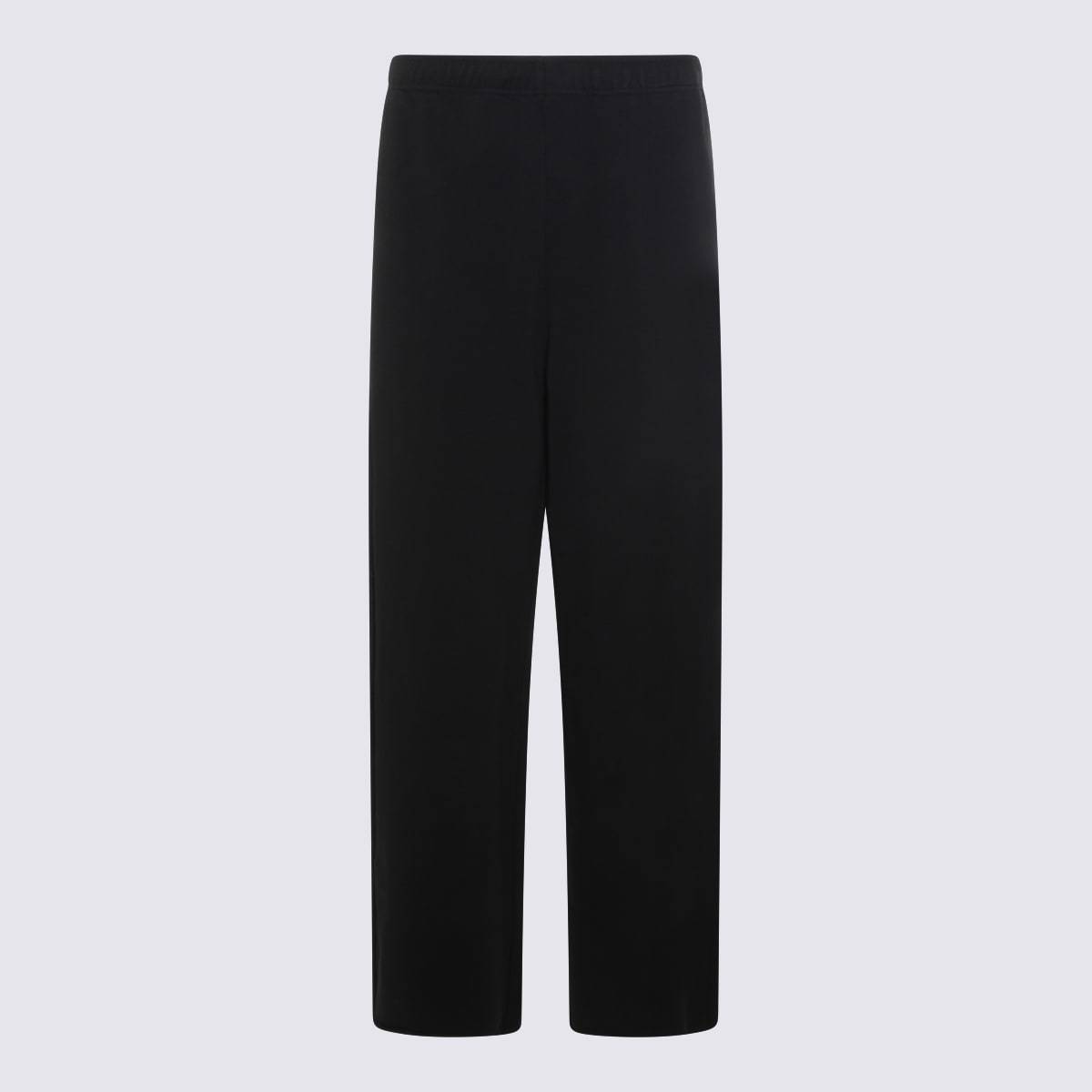 MM6 Maison Margiela Black Cotton Pants - Black - Image 1 of 3