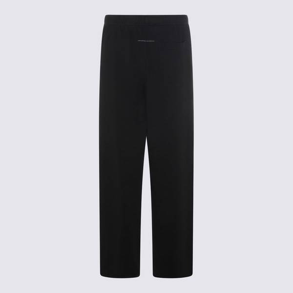 MM6 Maison Margiela Black Cotton Pants - Black