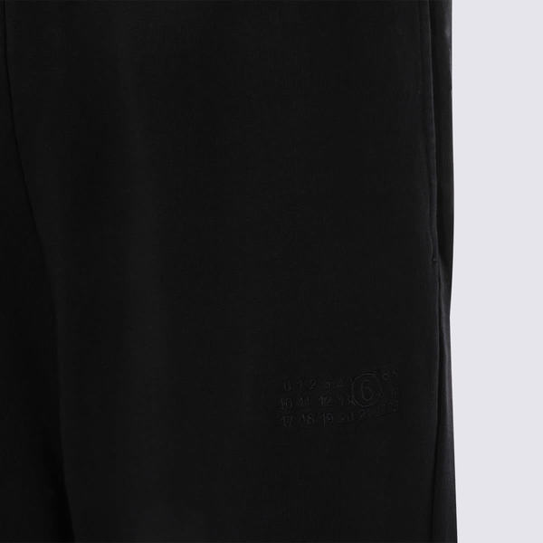 MM6 Maison Margiela Black Cotton Pants - Black