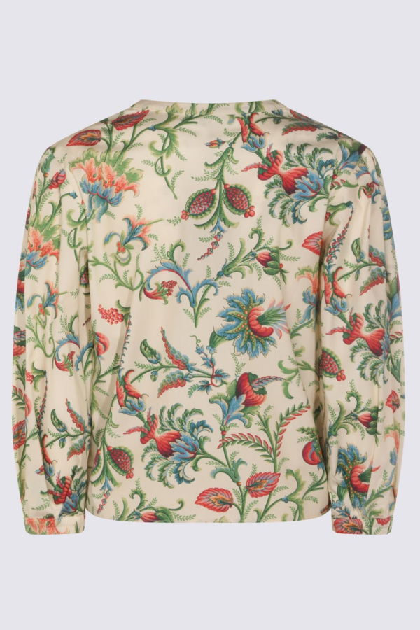 Etro Multicolor Cotton Top - Red