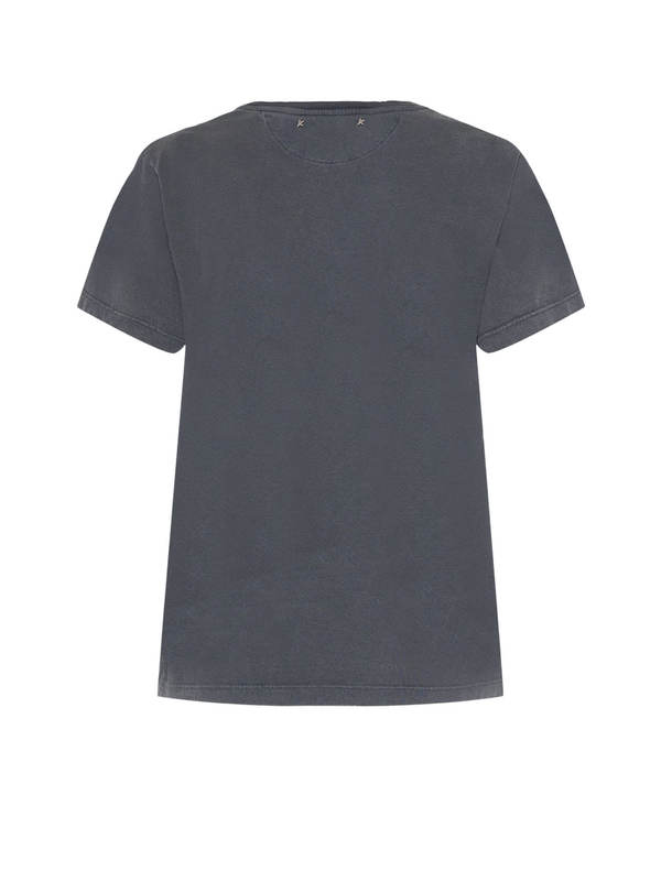 Golden Goose Distressed Cotton T-Shirt - Gray