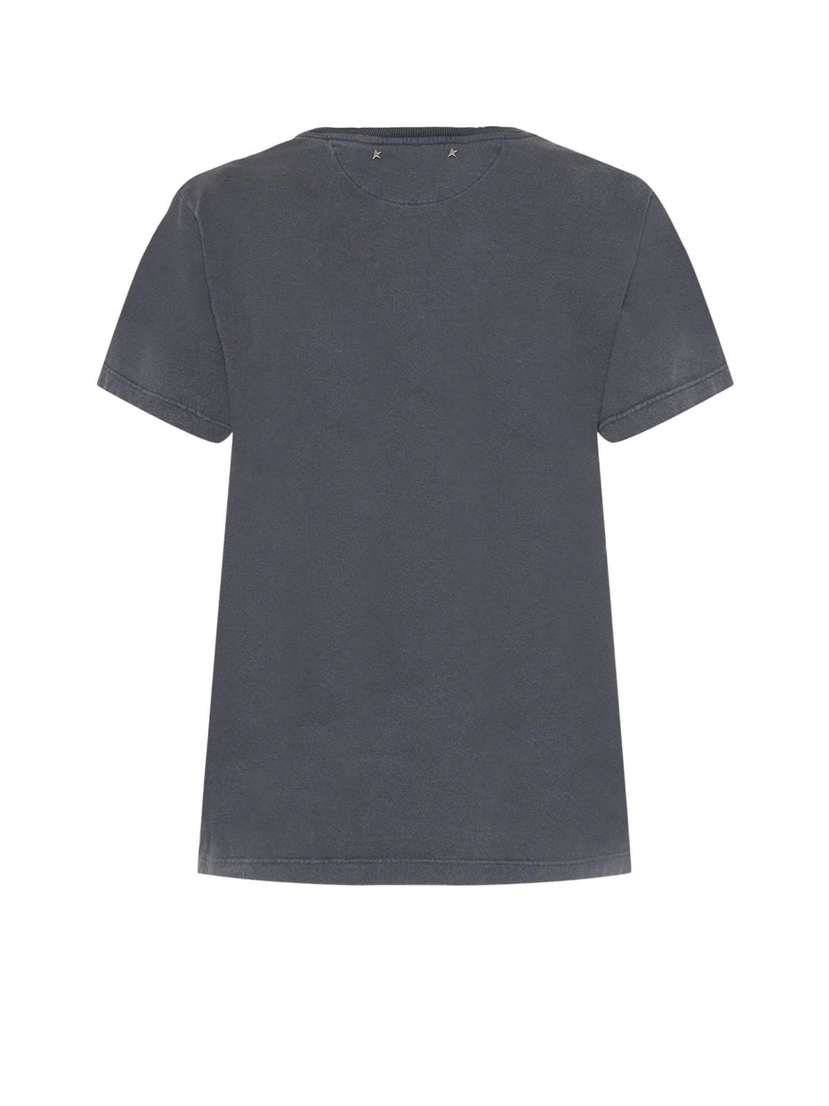 Golden Goose Distressed Cotton T-Shirt - Gray - Image 2 of 3