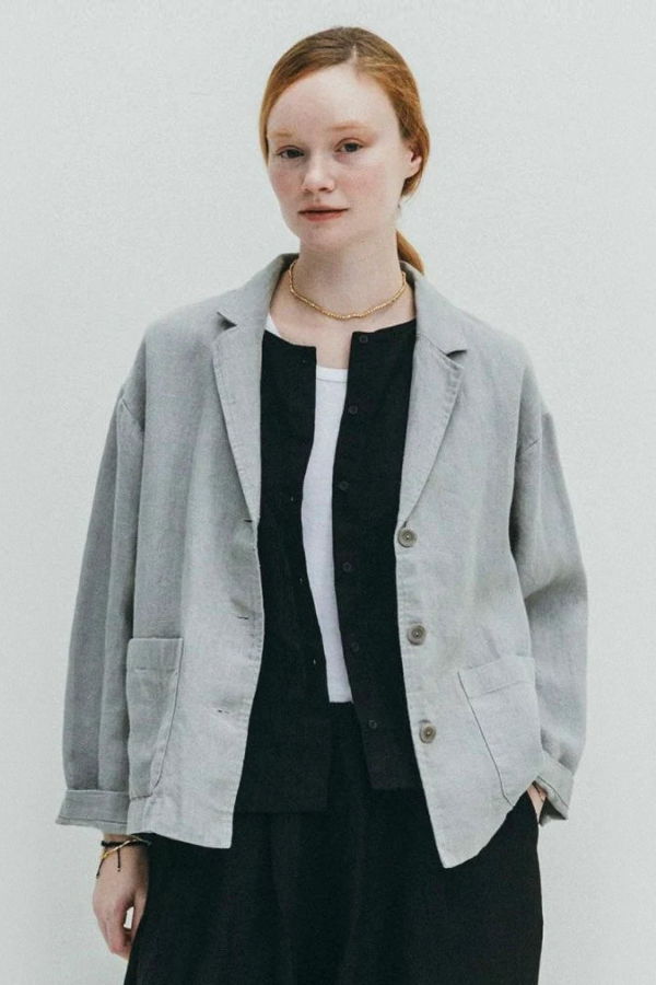 Fog Linen Work Vivian Tailored Jacket