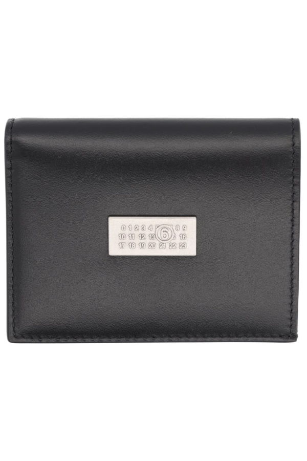 MM6 Maison Margiela Coin Purse With Logo - Black