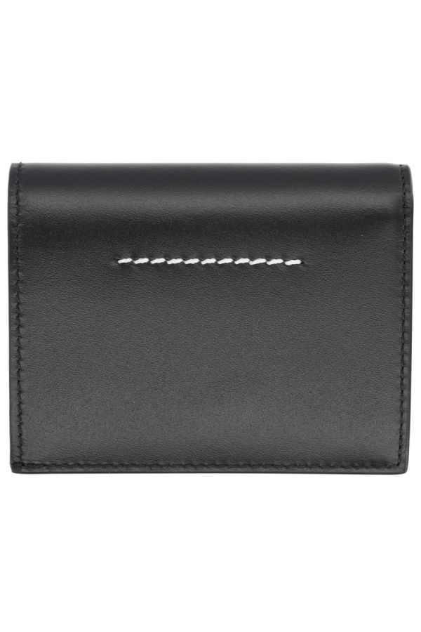 MM6 Maison Margiela Coin Purse With Logo - Black