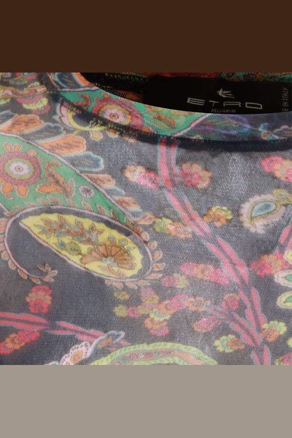 Etro Multicolor Top - Navy/Multi