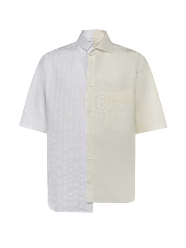 MM6 Maison Margiela Cotton Poplin Shirt - White MM6 Maison Margiela Cotton Poplin Shirt - White