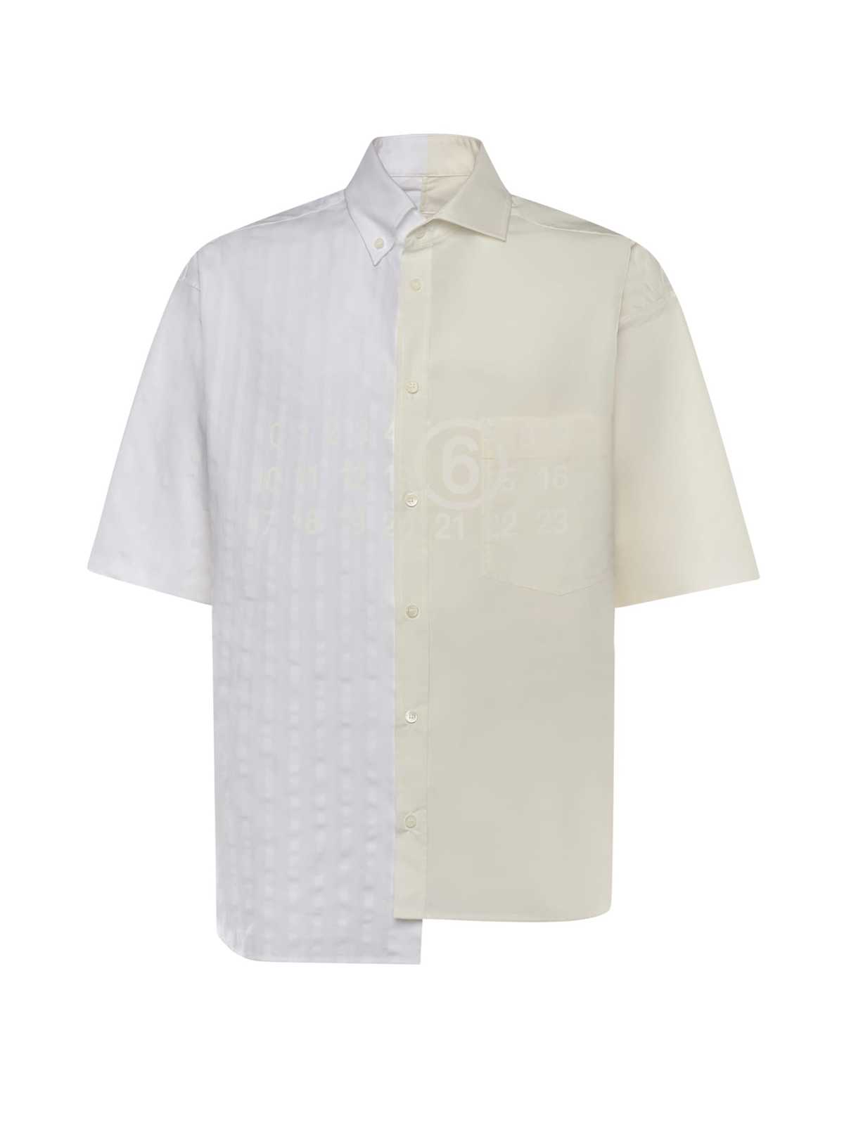 MM6 Maison Margiela Cotton Poplin Shirt - White - Image 1 of 3