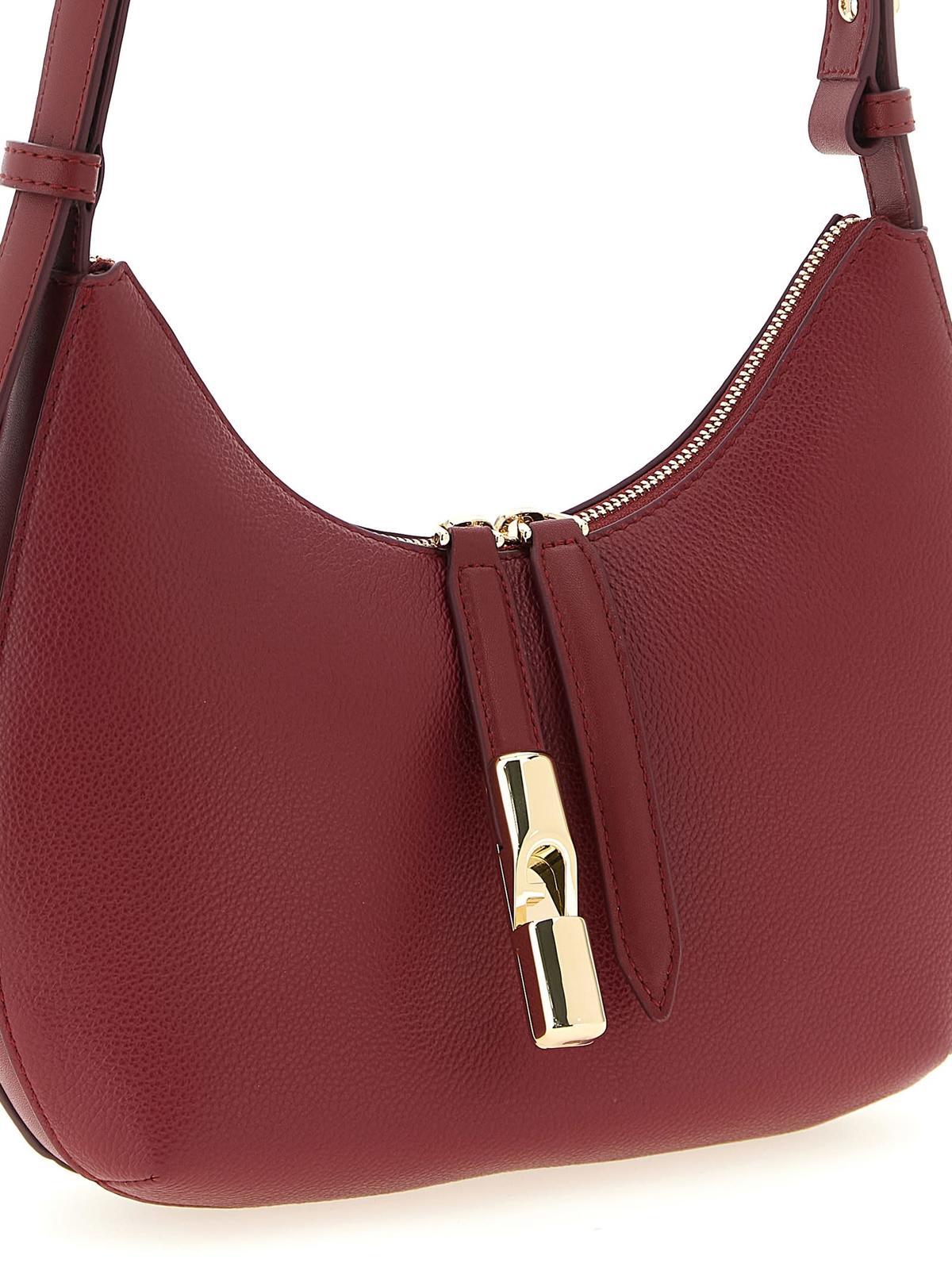 Furla Goccia Small Shoulder Bag - Bordeaux - Image 3 of 4