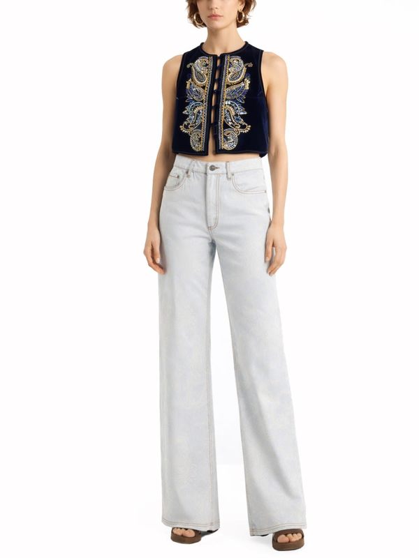 Etro Paisley Pattern Jeans - Denim