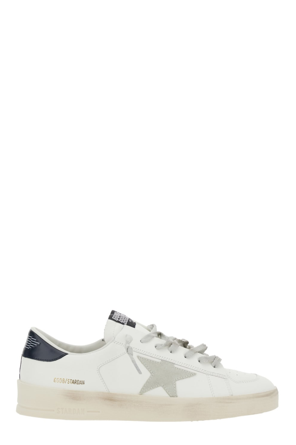 Golden Goose Sneakers With Star Detail In Leather - White
