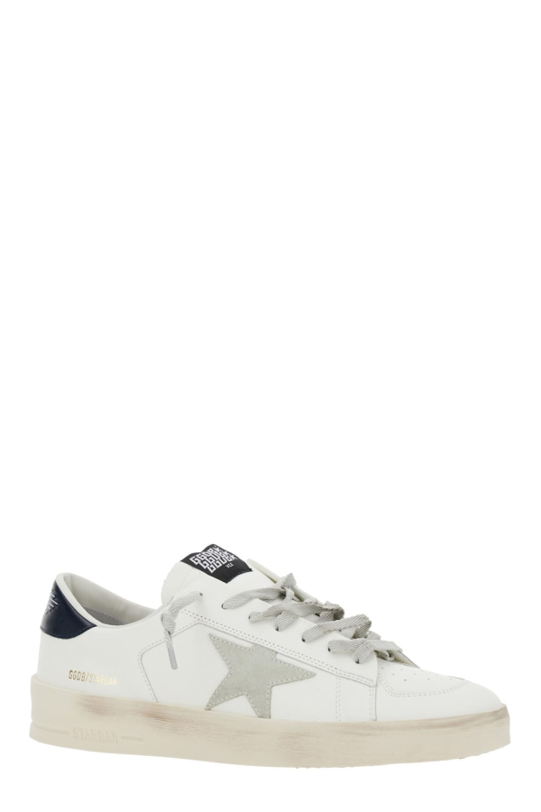 Golden Goose Sneakers With Star Detail In Leather - White