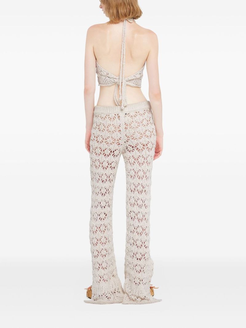 Alanui Lagoon Romance Cotton Top - Cream