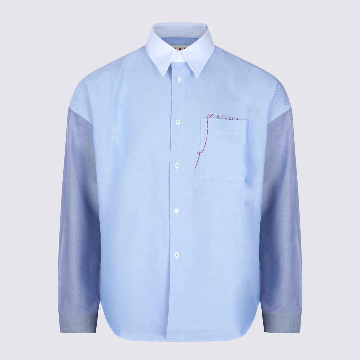 Marni Light Blue Cotton Shirt - Blue - Image 1 of 4