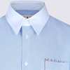 Marni Light Cotton Shirt - Blue - Thumbnail 3