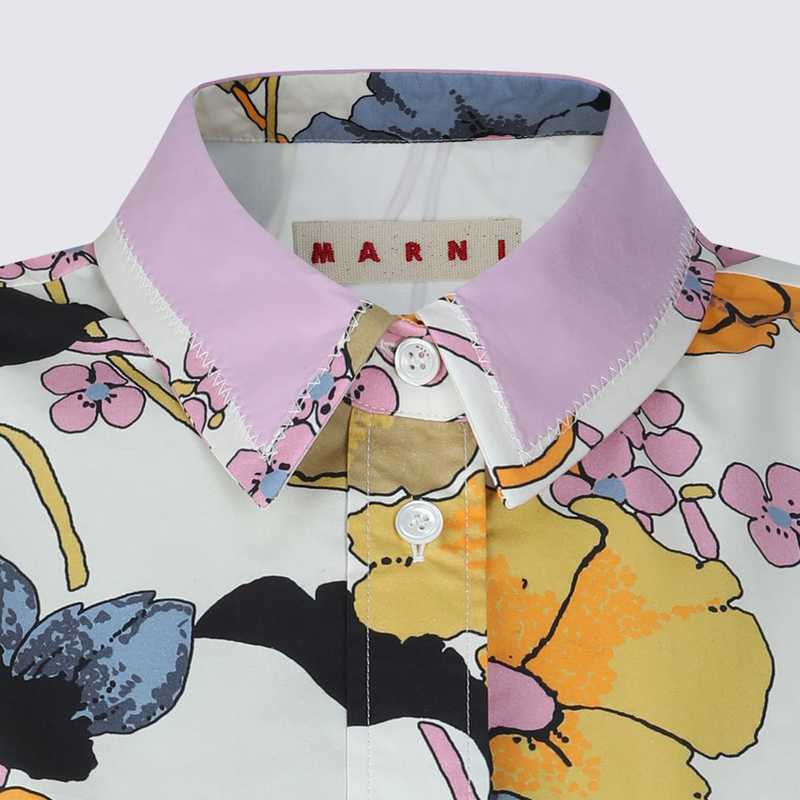 Marni White Cotton Shirt - Bone