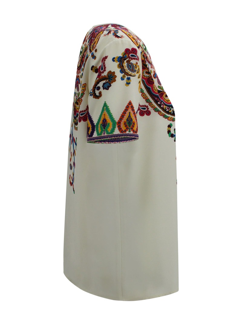 Etro Paisley Print T-Shirt - White