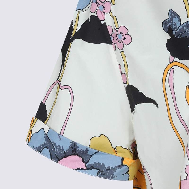 Marni White Cotton Shirt - Bone