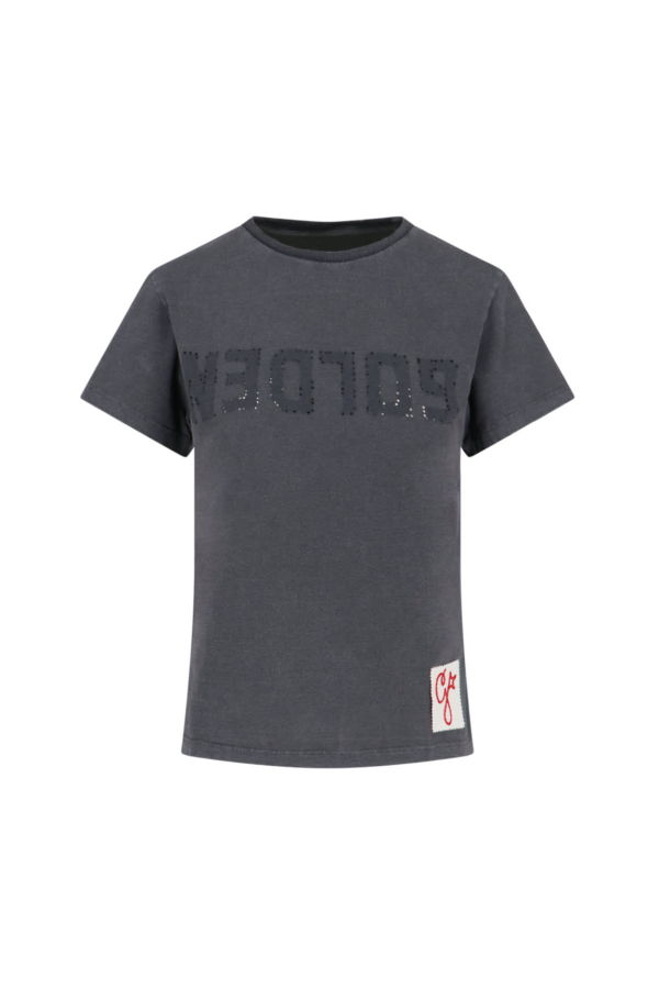 Golden Goose Logo T-Shirt - Charcoal