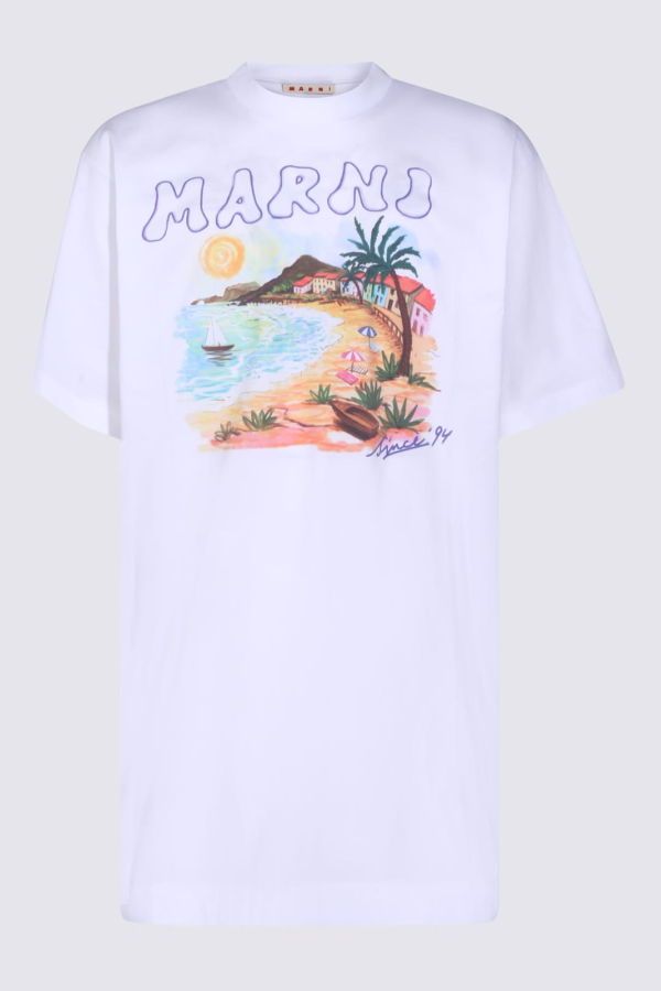 Marni Cotton T-Shirt - White