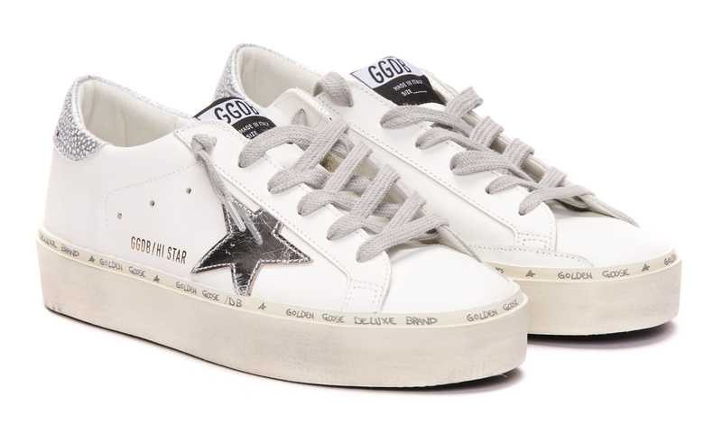 Golden Goose Hi Star Sneakers - White