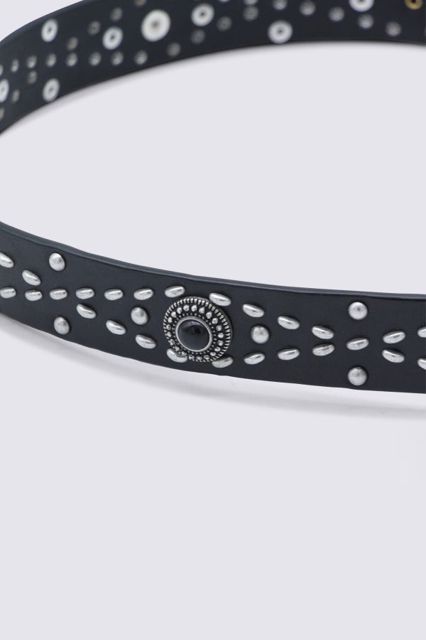 Golden Goose Leather Belt - Black